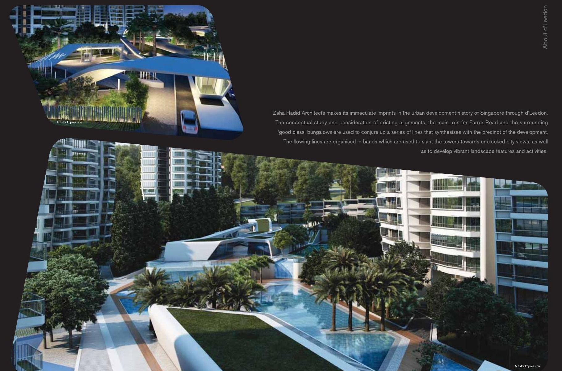 D'Leedon pool and residential towers