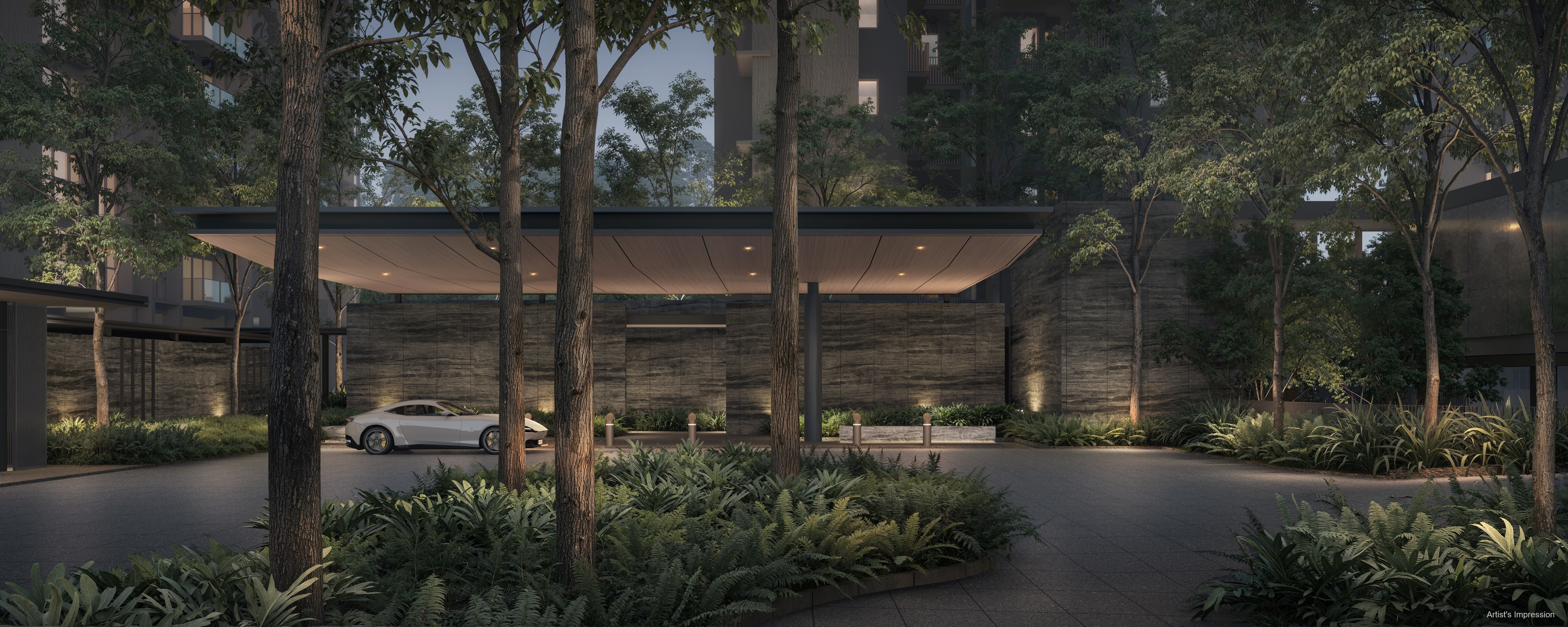 Dunearn House grand arrival render