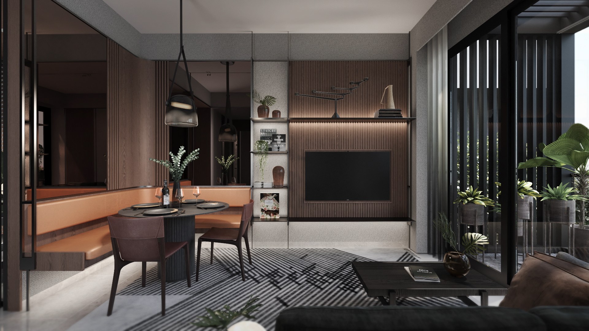 Jervois Prive 2-bedroom living room