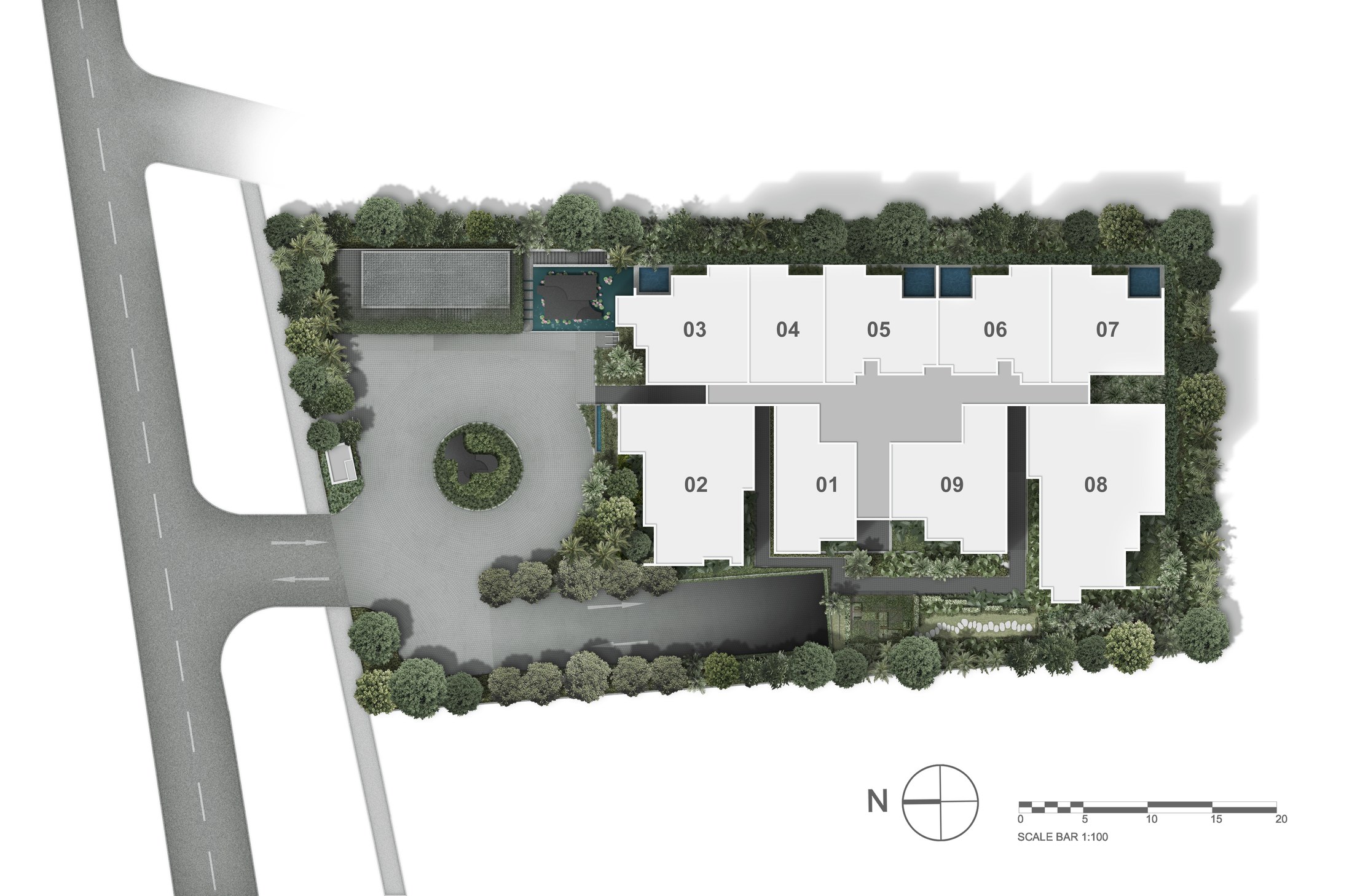 Jervois Prive site plan