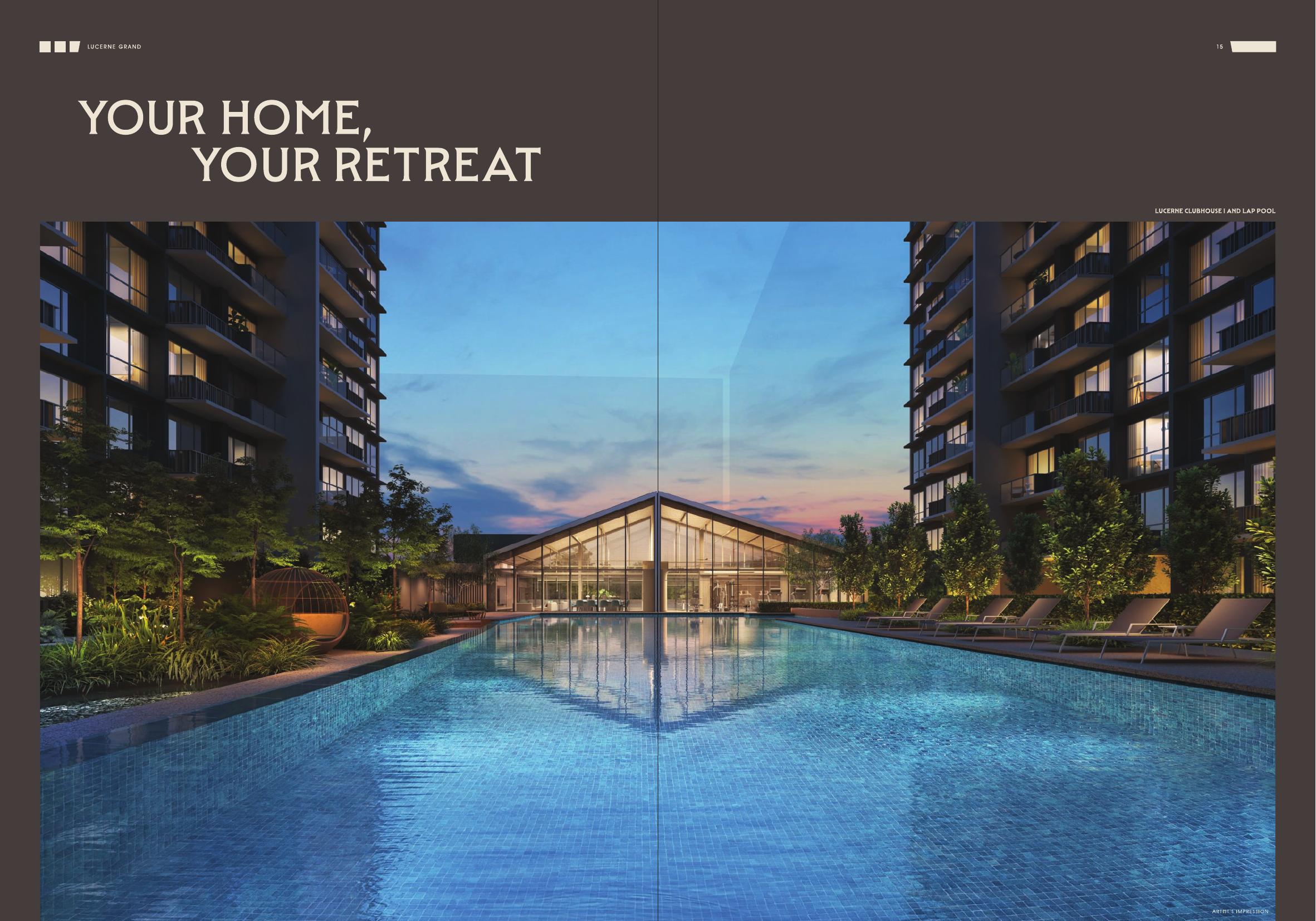 Lucerne Grand clubhouse and lap pool