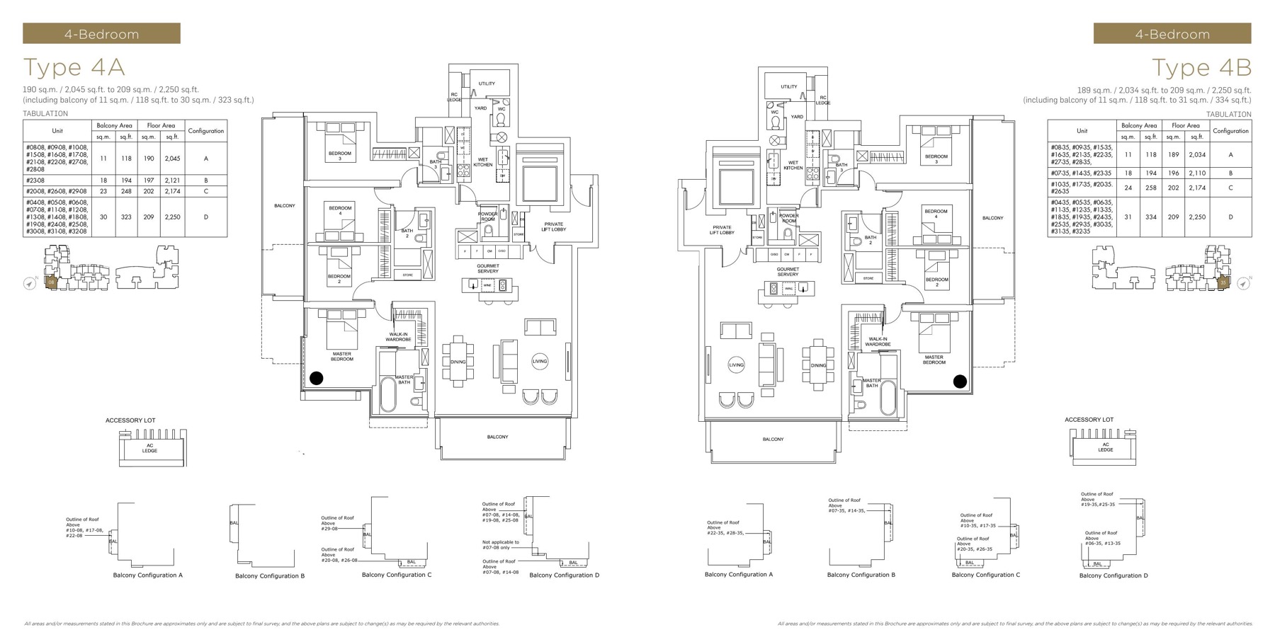 Marina One Residences 4-bedroom floorplans