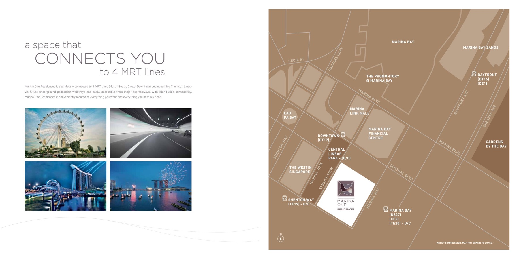 Marina One Residences location and MRT connectivity