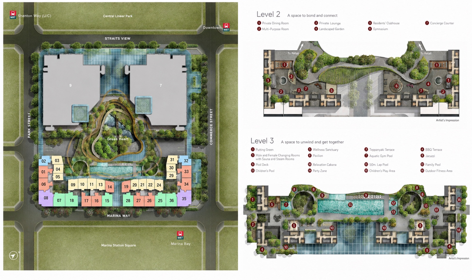 Marina One Residences site plan