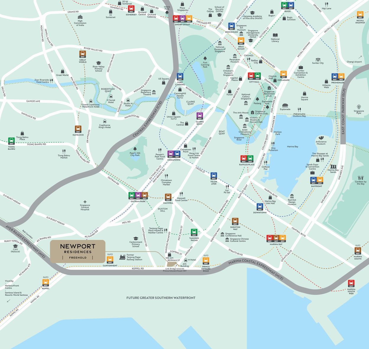 Newport Residences location map