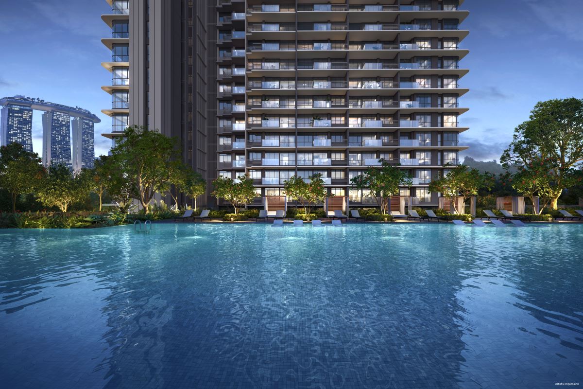 One Marina Gardens lifestyle render