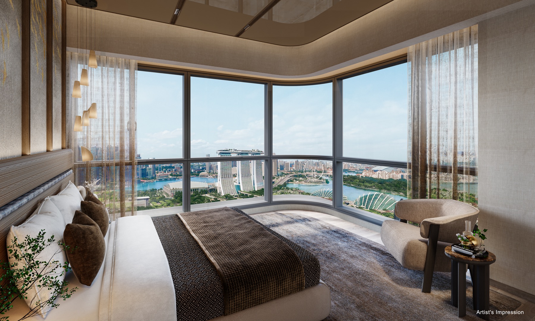 One Marina Gardens exterior render