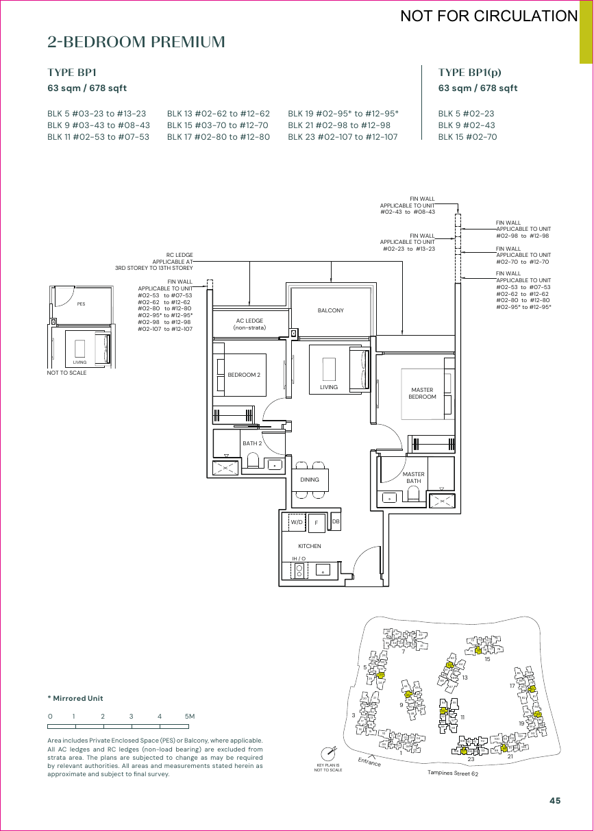 Parktown Residence 2-Bedroom floorplan 4