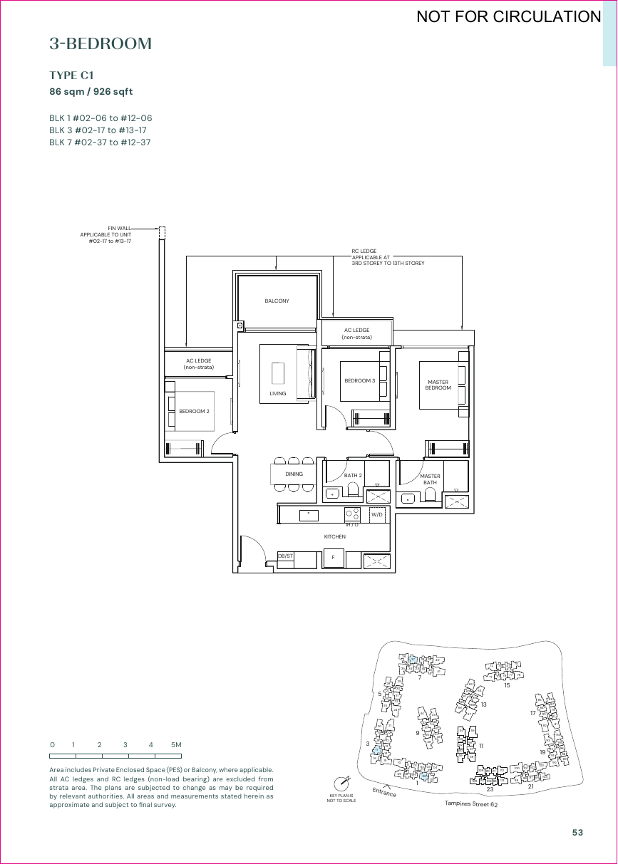 Parktown Residence 3-Bedroom / Premium floorplan 1