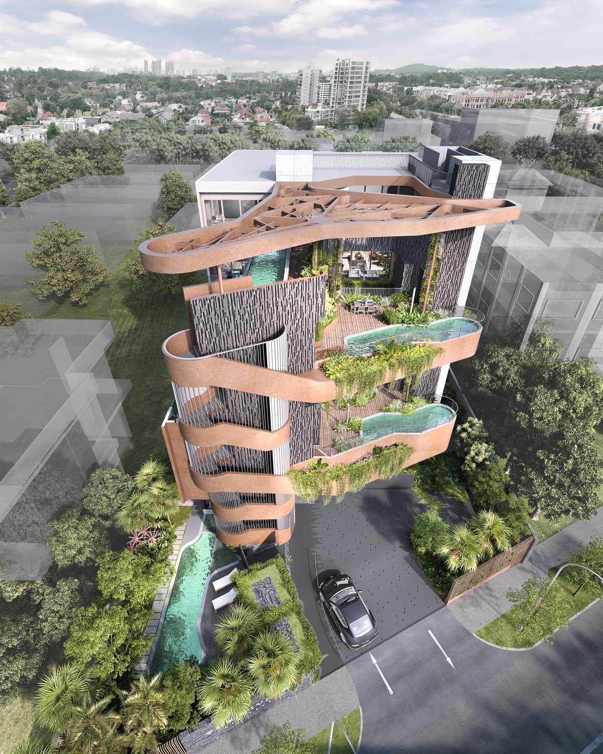 The Giverny Residences aerial view