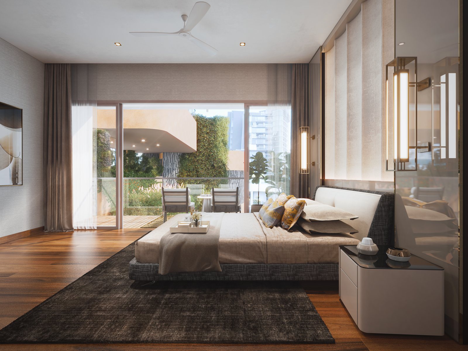 The Giverny Residences master bedroom