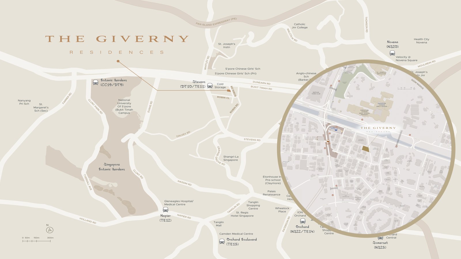 The Giverny Residences location map