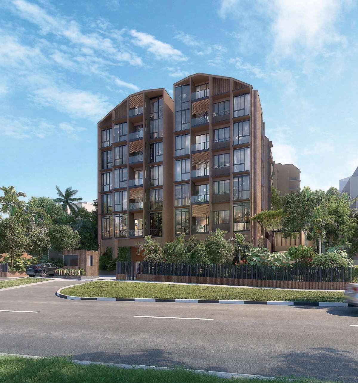 The Hillshore exterior render