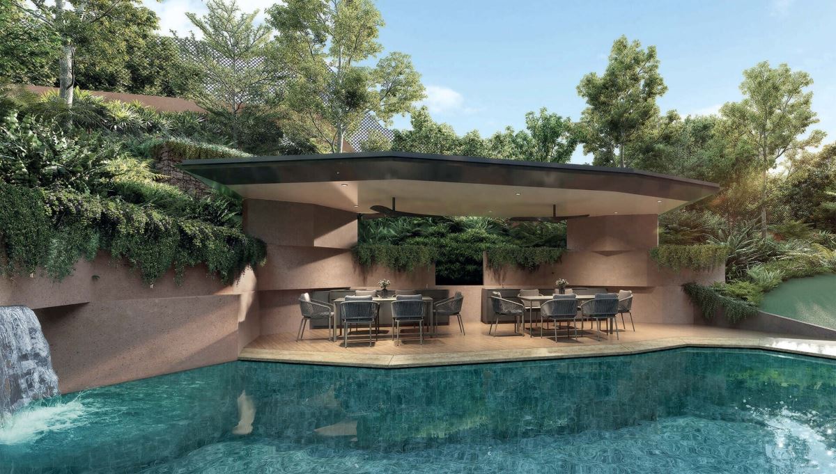 The Hillshore facade render