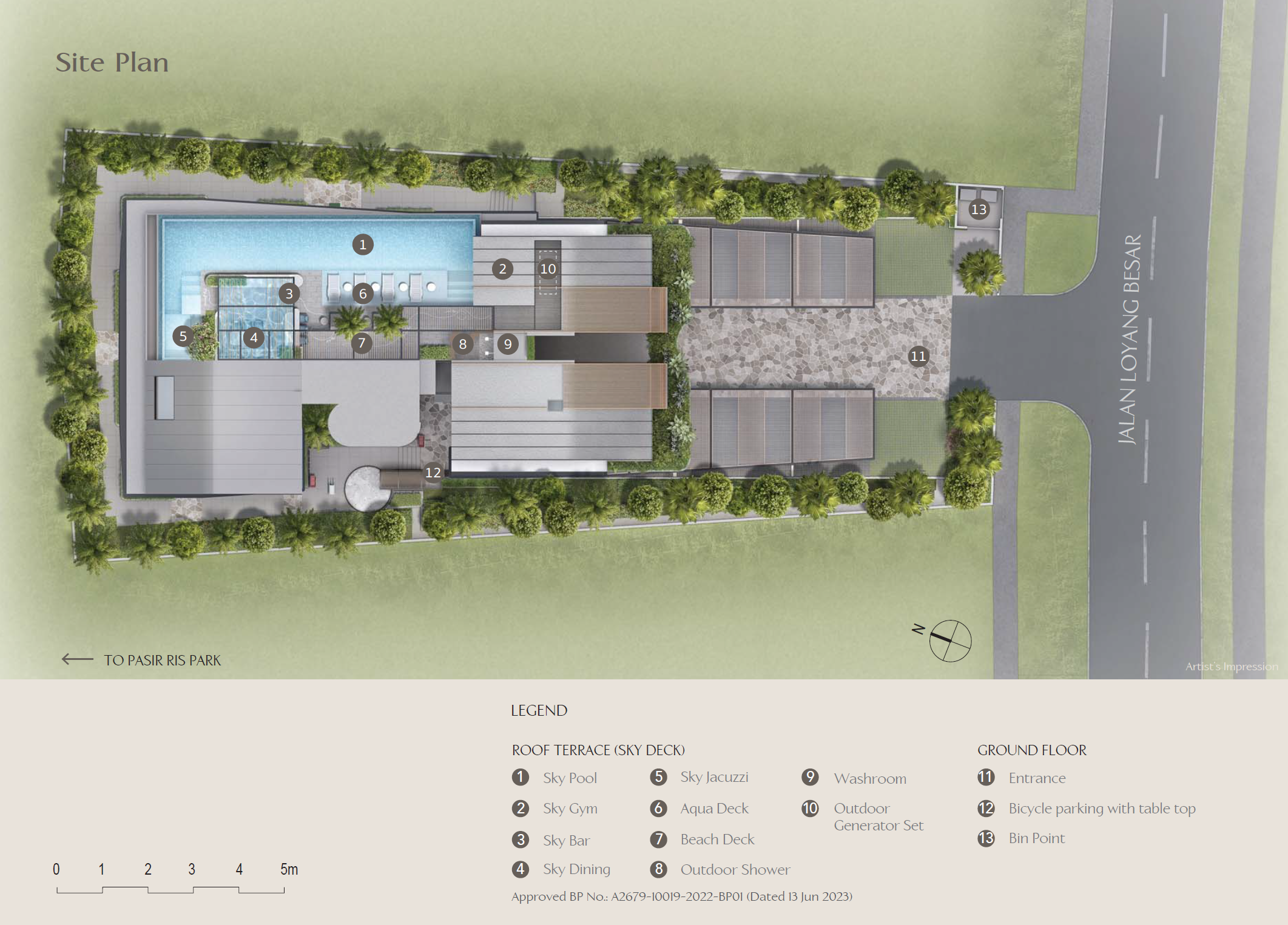 The Shorefront site plan