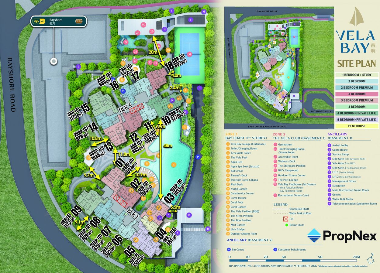 Vela Bay site plan
