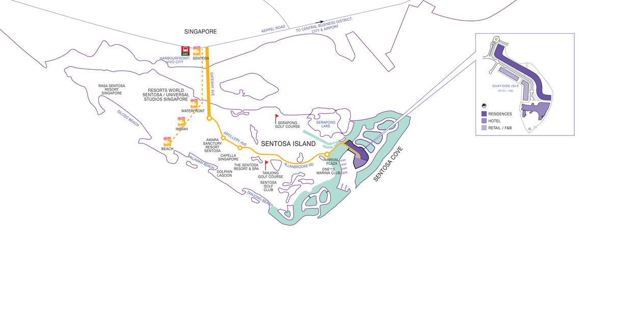 The Residences at W Singapore Sentosa Cove site plan